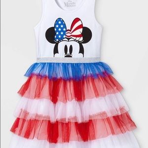 Minnie Mouse Patriotic Tulle Dress